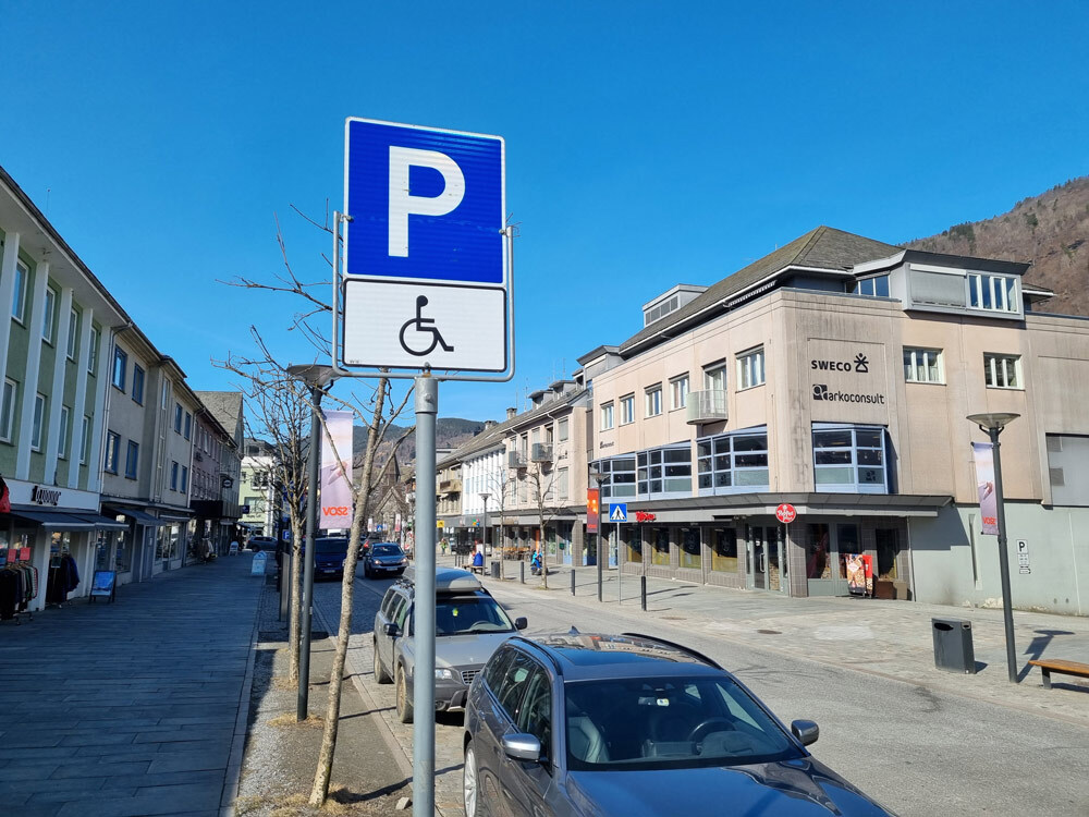 Voss Parkering - Skiltplan