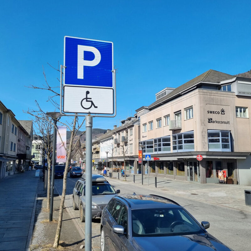 Voss Parkering - Skiltplan