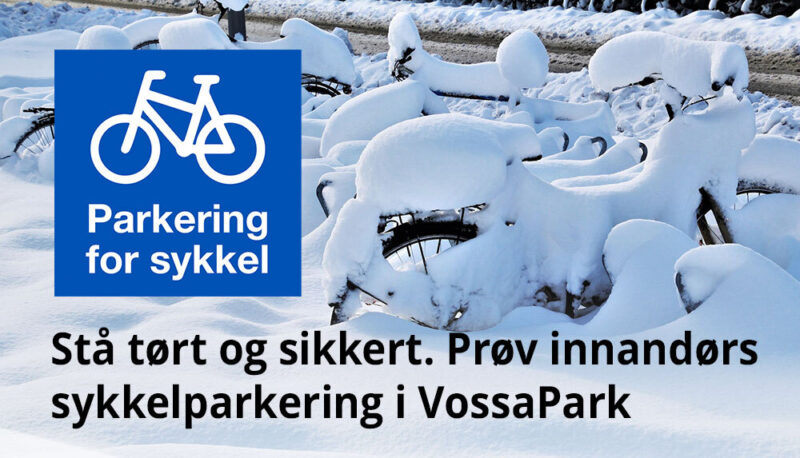 Sykkelparkering framside